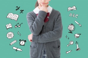 学習する子供